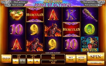 Age of the Gods: Prince of Olympus pokie NZ