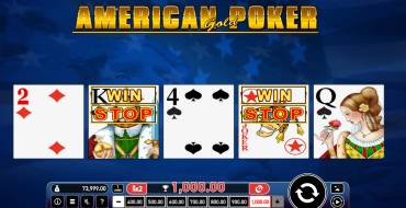 American Poker Gold: Winnings