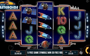 Atari Asteroids pokie NZ