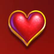 Hearts symbol in Fruit Rainbow pokie