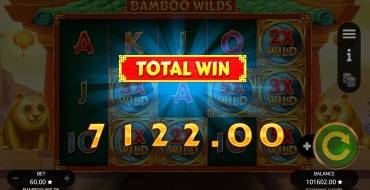 Bamboo Wilds: Winnings