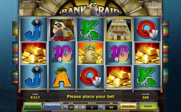 Bank Raid pokie NZ