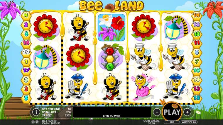Play Bee Land pokie NZ