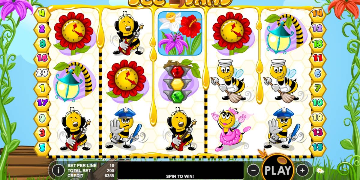 Bee Land pokie NZ