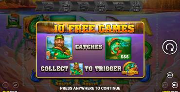 Big Catch Bass Fishing: Free spins and/or respins