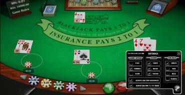 Blackjack Pro Monte Carlo: Options