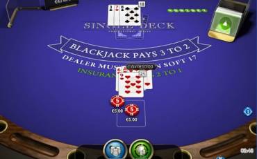 Blackjack Single Deck online