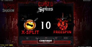 Blood & Shadow: Free spins and/or respins