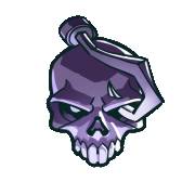 Blue Fortune: The skull is purple