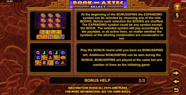 Book of Aztec Select: Bonuses