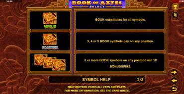 Book of Aztec Select: Special symbols