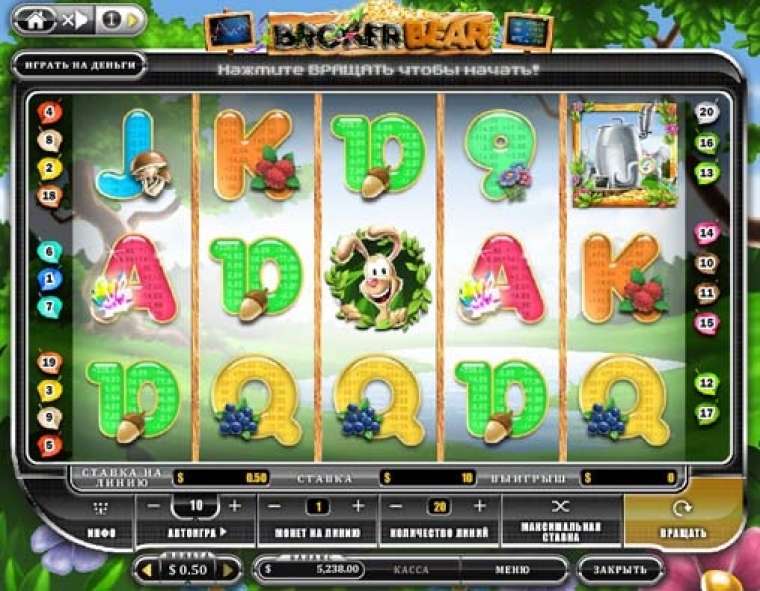 Play Broker Bear pokie NZ