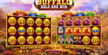 Buffalo Hold And Win: Unique features