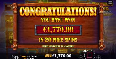 Buffalo King Untamed Megaways: Free spins