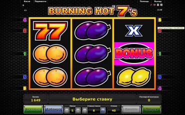 Burning Hot 7’s pokie NZ