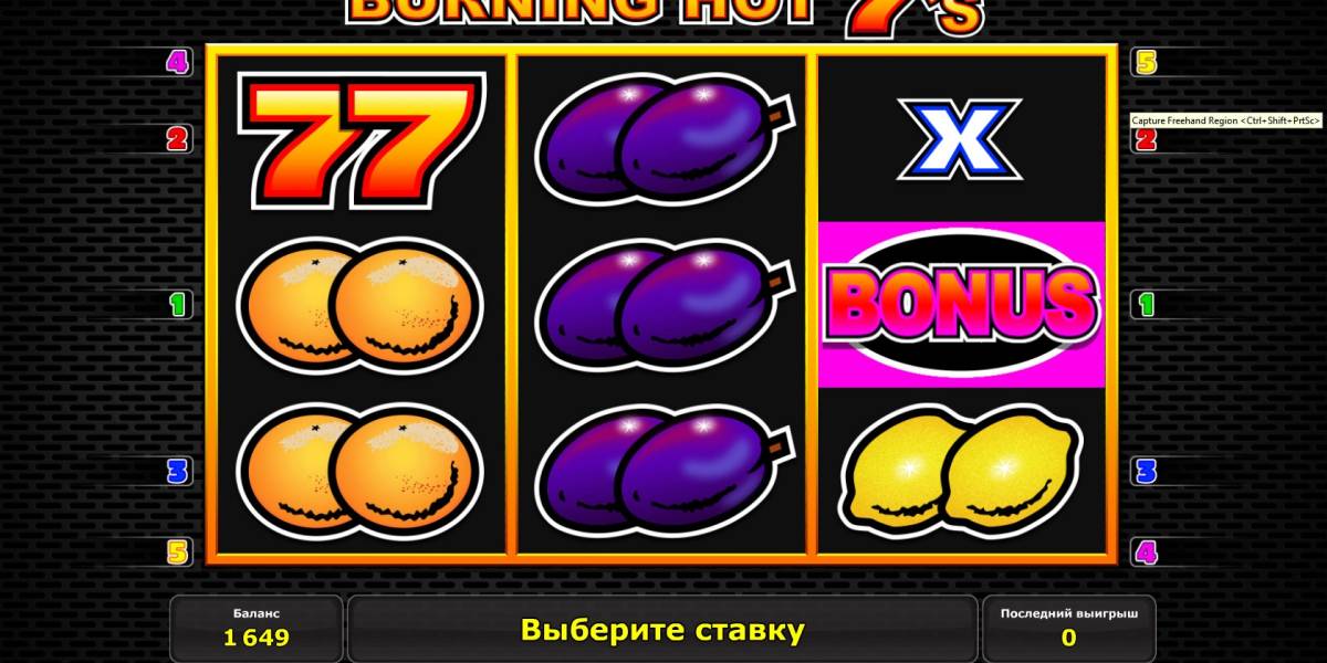 Burning Hot 7’s pokie NZ