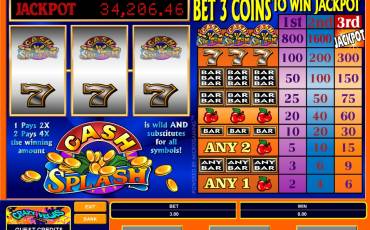 CashSplash 3 Reel pokie NZ