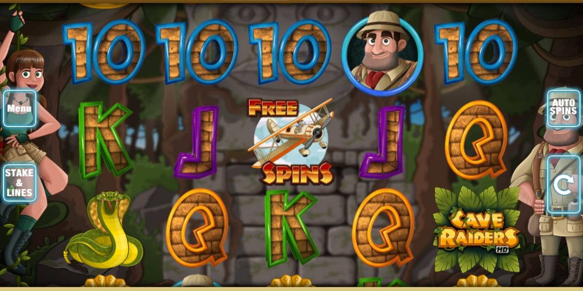 Cave Raiders HD pokie NZ