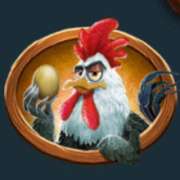 Rooster symbol in Piggy Bank Farm pokie