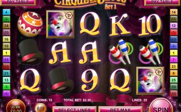 Cirque du Slots pokie NZ