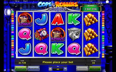 Cops ‘n’ Robbers – Millionaires Row pokie NZ