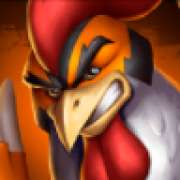 Red rooster symbol in Rooster Fury pokie