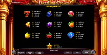 Dazzling Crown: Payout table