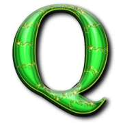 Q symbol in Royal Secrets Clover Chance pokie