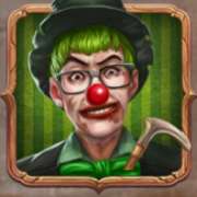 Green clown symbol in 3 Clown Monty pokie