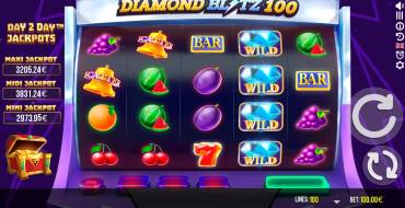 Diamond Blitz 100: Interface