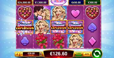 Diamond Explosion Sweet Love: Winnings