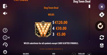 Dog Town Deal: Payout table