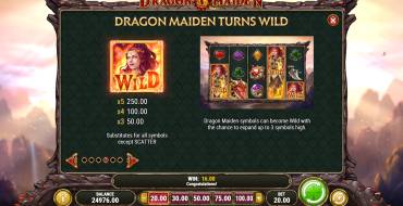 Dragon Maiden: Bonuses