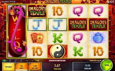 Dragons Temple pokie NZ