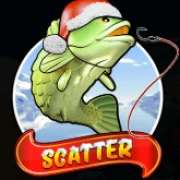 Scatter symbol in Christmas Big Bass Bonanza pokie