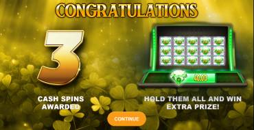 Emerald Bounty 7s Hold and Win: Bonus games