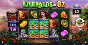 Emeralds of Oz: Slot machine