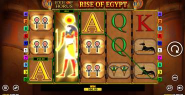 Eye of Horus: Rise of Egypt: Winnings