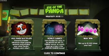 Eye of the Panda: Unique features