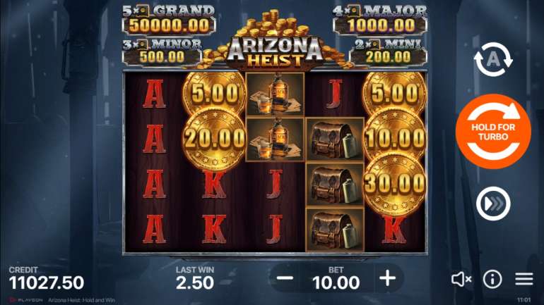 Arizona Heist: Hold and Win