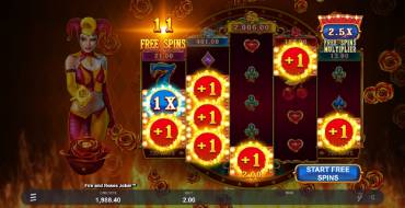 Fire and Roses Joker: Free spins