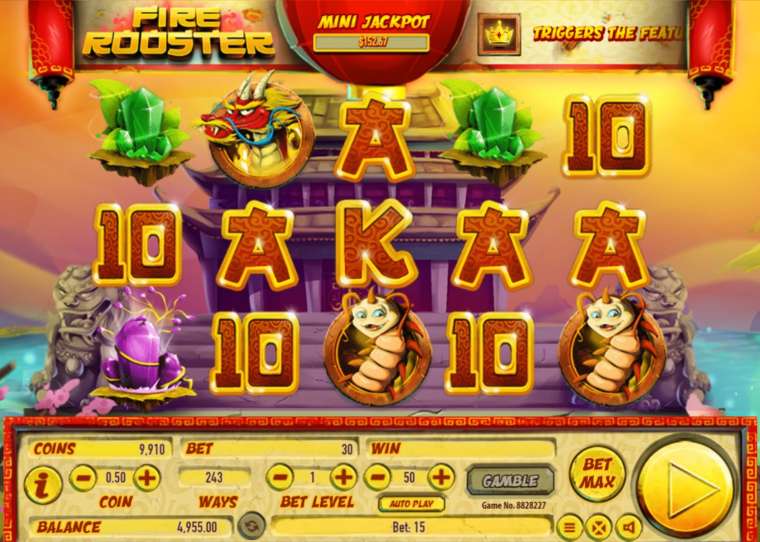 Play Fire Rooster pokie NZ