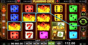 Flaming Dice: Winnings