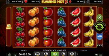 Flaming Hot 6 Reels: Slot machine