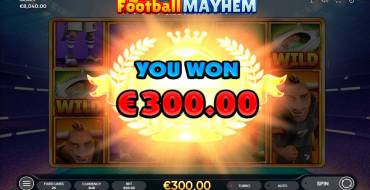 Football Mayhem: Winnings