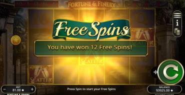 Fortune & Finery: Free spins and/or respins