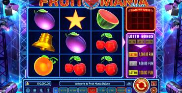 Fruit Mania Deluxe: Slot machine