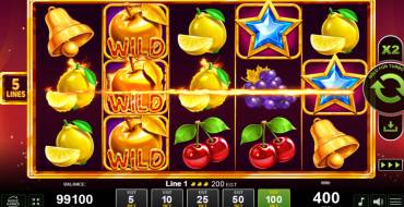 Fruits & Gold Dice: Winnings