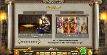 Game of Gladiators: Bonuses