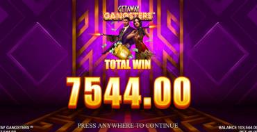 Getaway Gangsters: Winnings